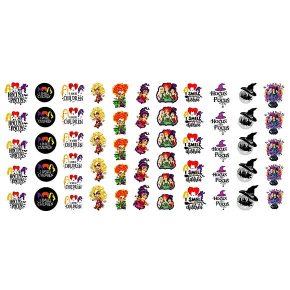 Hocus Pocus 💌BO/GO$6 Nail Decals Halloween - Picture 3 of 5